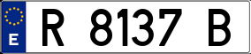 Trailer License Plate